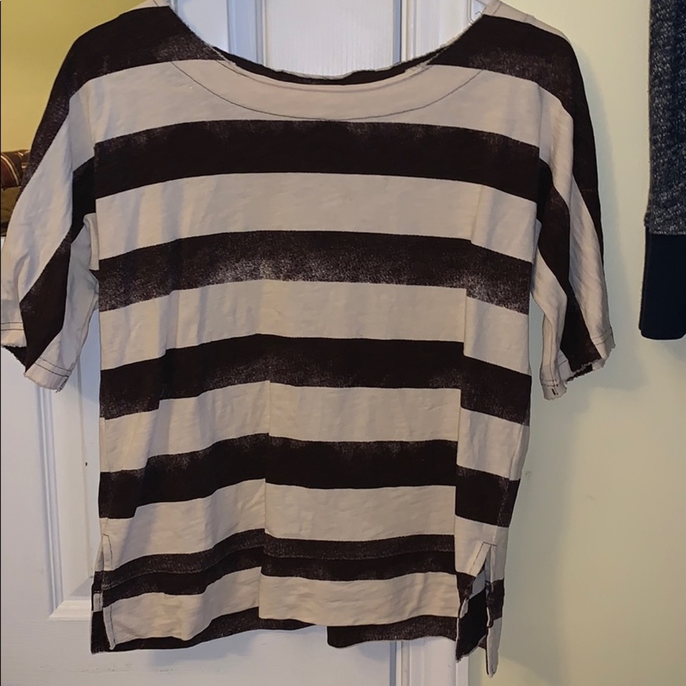 Striped canvas shirt